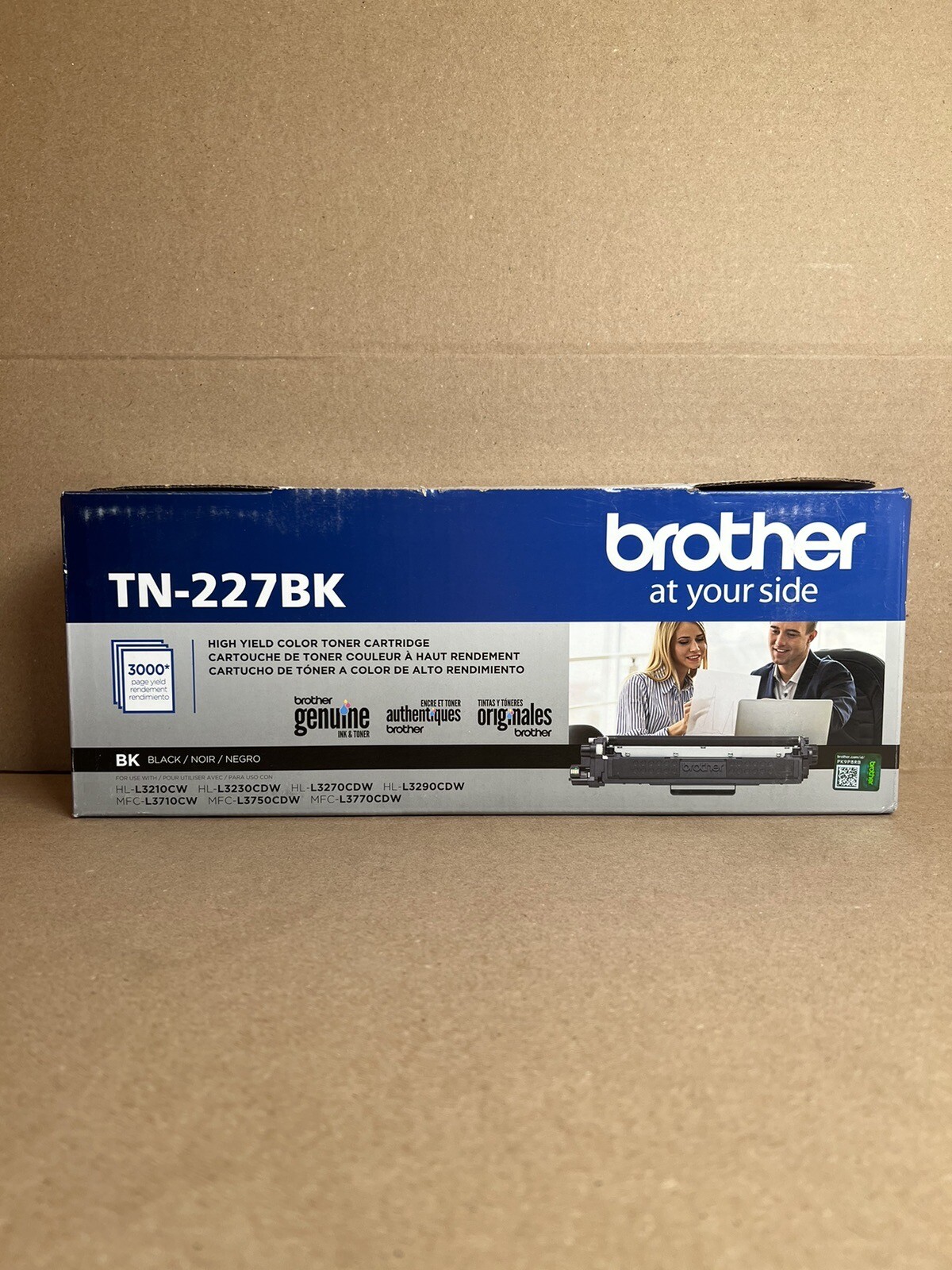 NEW GENUINE BROTHER TN227BK BLACK TONER CARTRIDGE HIGHYIELD
