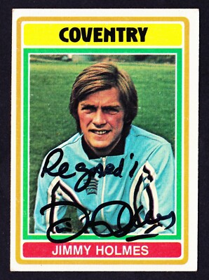 Topps FOOTBALLERS (BLUE BACK) 1976 *HAND SIGNED - Pick Your Card*