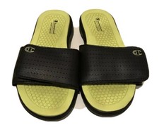 Champion Kids Sandals Slides Comfort Sliders Slip on Sports Black Size 1