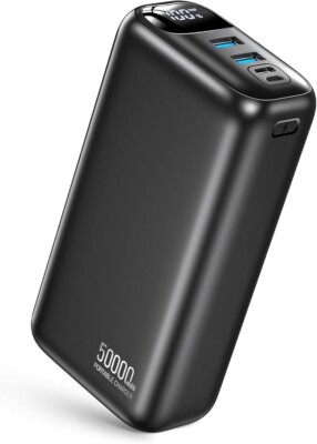 Power Bank portatile da 50000 mAh con luce LED, batteria esterna USB-C, caricabatterie per telefono cellulare acquista in modo economico - spedizione gratuita, recensioni reali con foto