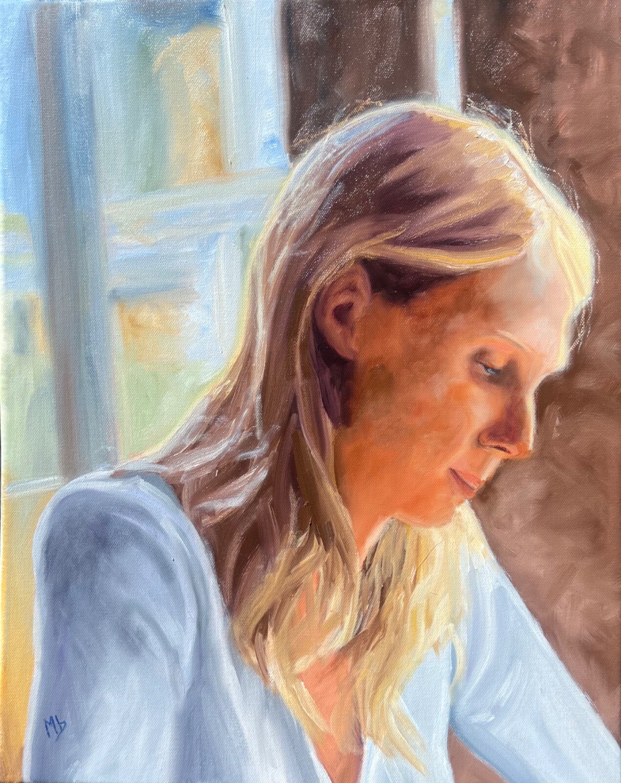 Painting woman portrait original fine art oil | eBay