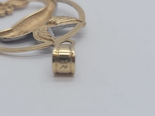 ¡Colibrí en flor Michael Anthony oro amarillo y blanco de 14 quilates!! 1,4 g - Imagen 4 de 5