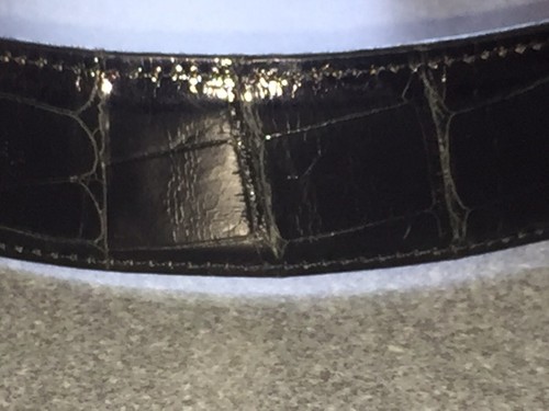 DOUGLAS MAGNUS Santa Fe HeartLine Sterling Silver Alligator Belt 28" Vintage - Picture 9 of 10