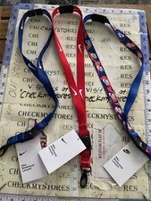 3X New Nike Breakaway Red/White Blue White blue Multi Color 18" Lanyard New