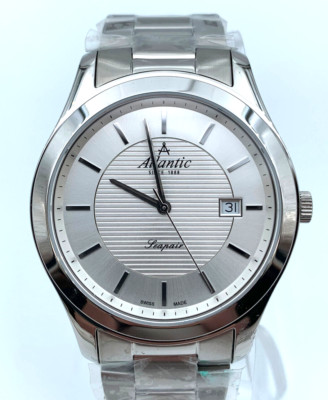 Atlantic Seapair Mens Swiss Quartz Watch 60335.41.21 MSRP $325
