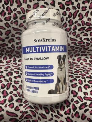 SresXrefas Multivitamins For Dogs & Cats, Healthy Aging, Anti-Inflammatory