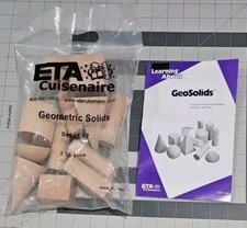 ETA 41XB 12 Pc Set Wood Geometric Solids  10 Pg Teaching Guide HOME SCHOOLING