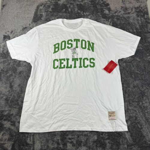 Mitchell & Ness Boston Celtics Hardwood Classics T-Shirt Men's 3XL NWT White