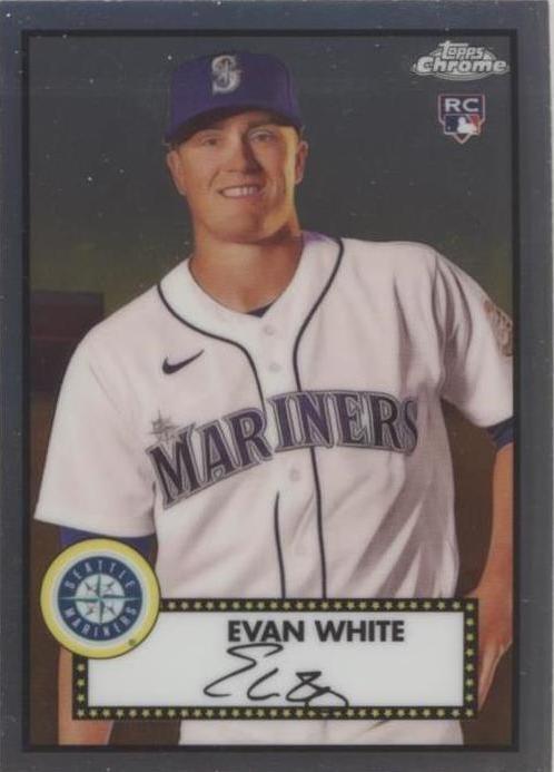 2021 Topps Chrome Platinum Anniversary - Evan White #87 - 1 of 1