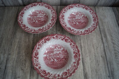 3 Suppenteller Myotts Country Life Rot Ø 22cm