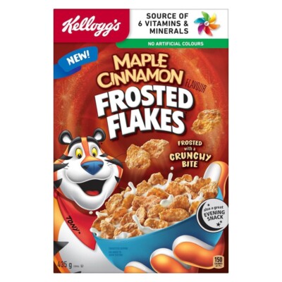Kellogg's Maple Cinnamon Frosted Flakes Cereal, 350g - FREE SHIPPING