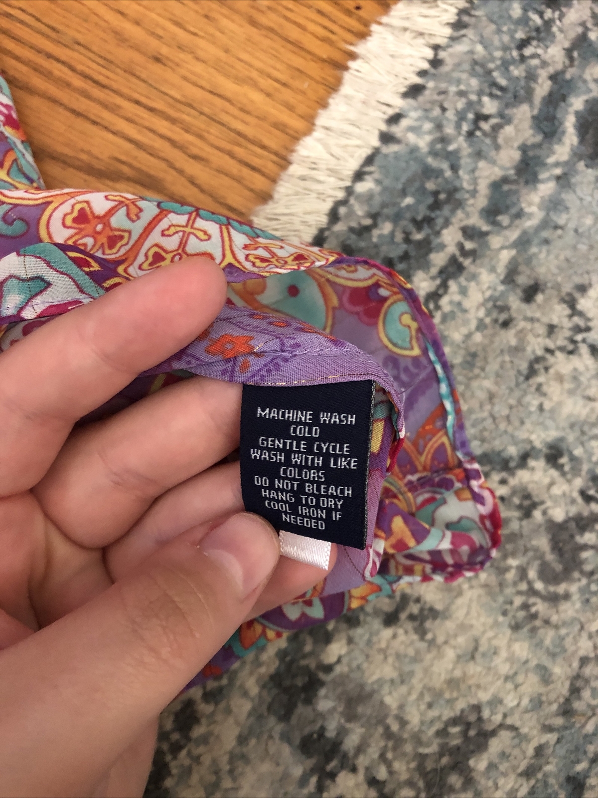 Chaps Womens Multicolor Patterned Sheer Shirt Wit… - image 5