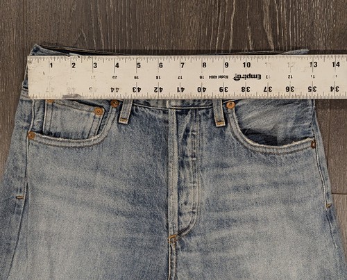 Jeans Agolde taglia 24 bottoni Fly Jamie vita alta effetto invecchiato venduti ad Aritzia - Foto 5 di 8