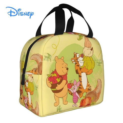 Borsa pranzo isolata per bambini Winnie The Pooh scuola picnic viaggio snack lunchbox borsa - Foto 28 di 35