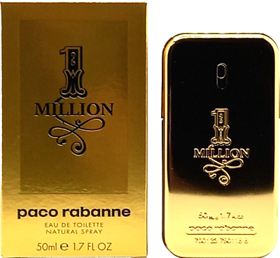 PACO RABANNE 1 MILLION EAU DE TOILETTE SPRAY FOR MEN 1.7 Oz / 50
