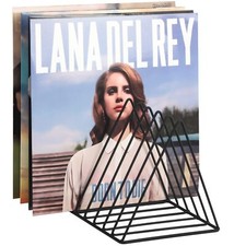 9 Slot Vinyl Record Holder Storage Rack Metal Magazine Display File Holder