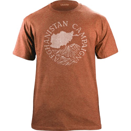 Ultra-Thin Distressed Afghanistan Campaign Medal T-Shirt - Picture 7 of 14