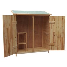 Cobertizo Xxl Caseta JardíN Gabinete Herramientas Almacenaje Madera Armario Exterior-image