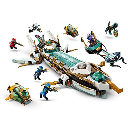 LEGO Ninjago Underwater Battleship Bounty 71756 Toy Blocks Model