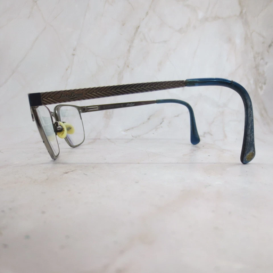 Marco de gafas Lucky You D300 para hombre azul marino metal medio borde ojo de gato 53-19-145 Foto 4 de 4