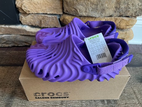 CROCS SELEHE BEMBURY POLLEX CLOG DEWBERRY KIDS J2 SIZE 2 JUNIORS NEW WITH BOX - Picture 5 of 8