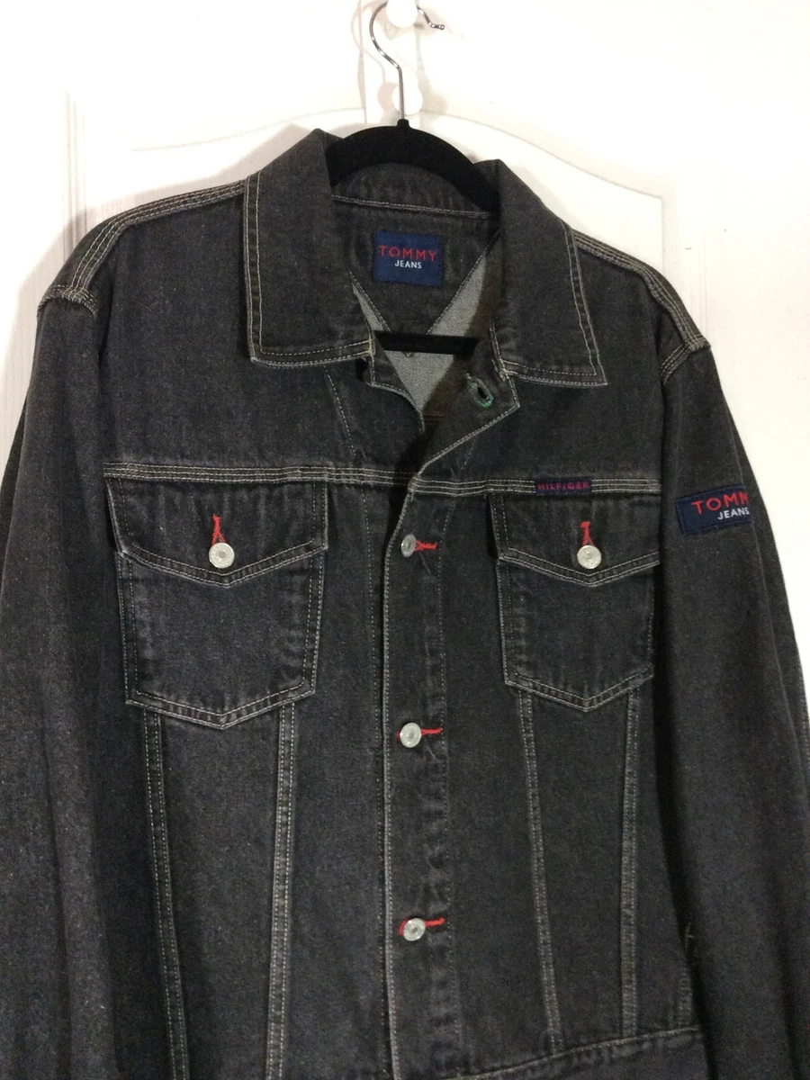 Tommy hilfiger sales denim jacket black