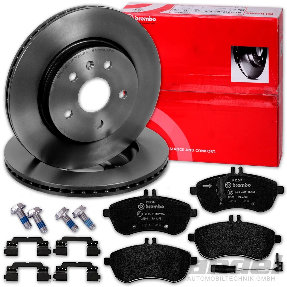 brembo BREMSSCHEIBEN + BELÄGE VORNE+HINTEN für MERCEDES C-KLASSE W204 S204 C204 - Bild 2 von 4