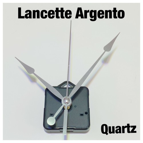 MECCANISMO PER OROLOGIO PARETE +3 LANCETTE ARGENTO MOVIMENTO CONTINUO  SILENZIOSO | eBay
