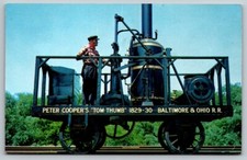 Baltimore & Ohio Railroad  Peter Cooper's Tom Thumb  Postcard