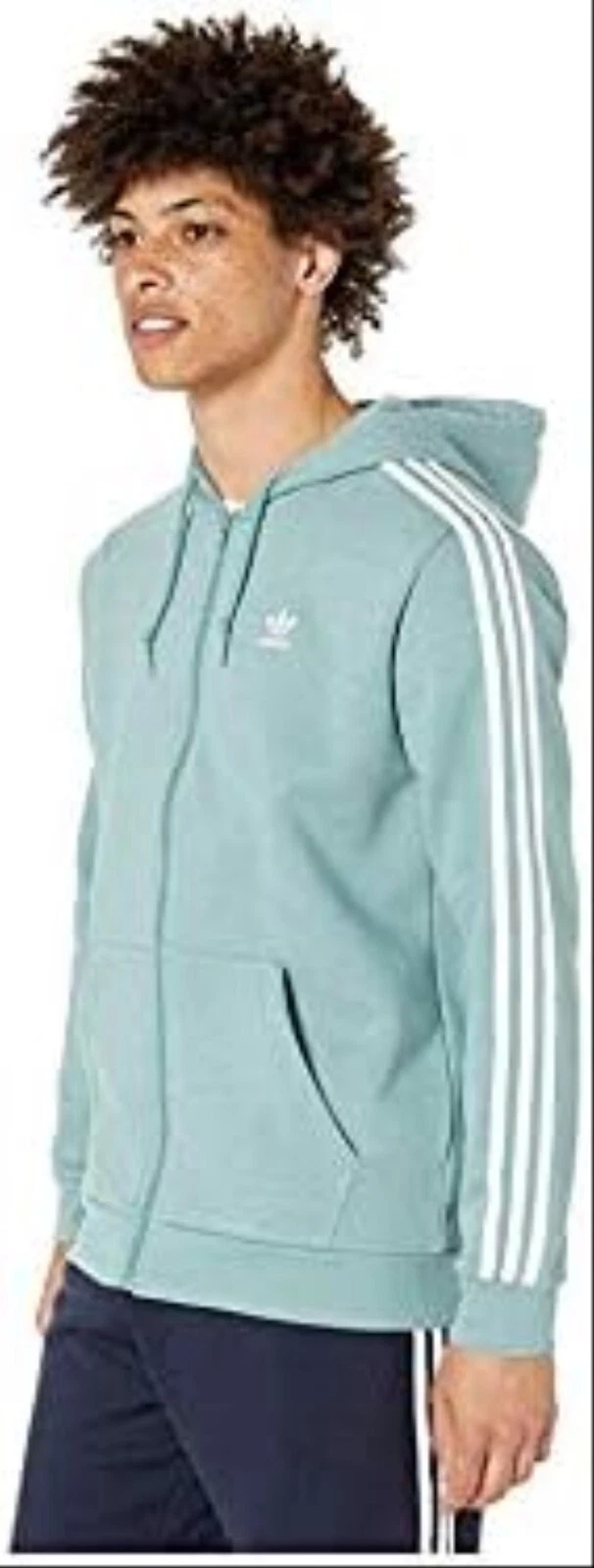 Adidas Originals Men's 3-Stripes Zip Hoodie