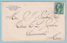 UNITED STATES COVER - MAILED FROM TIFFANY & COMPANY IN NEW YORK - B961