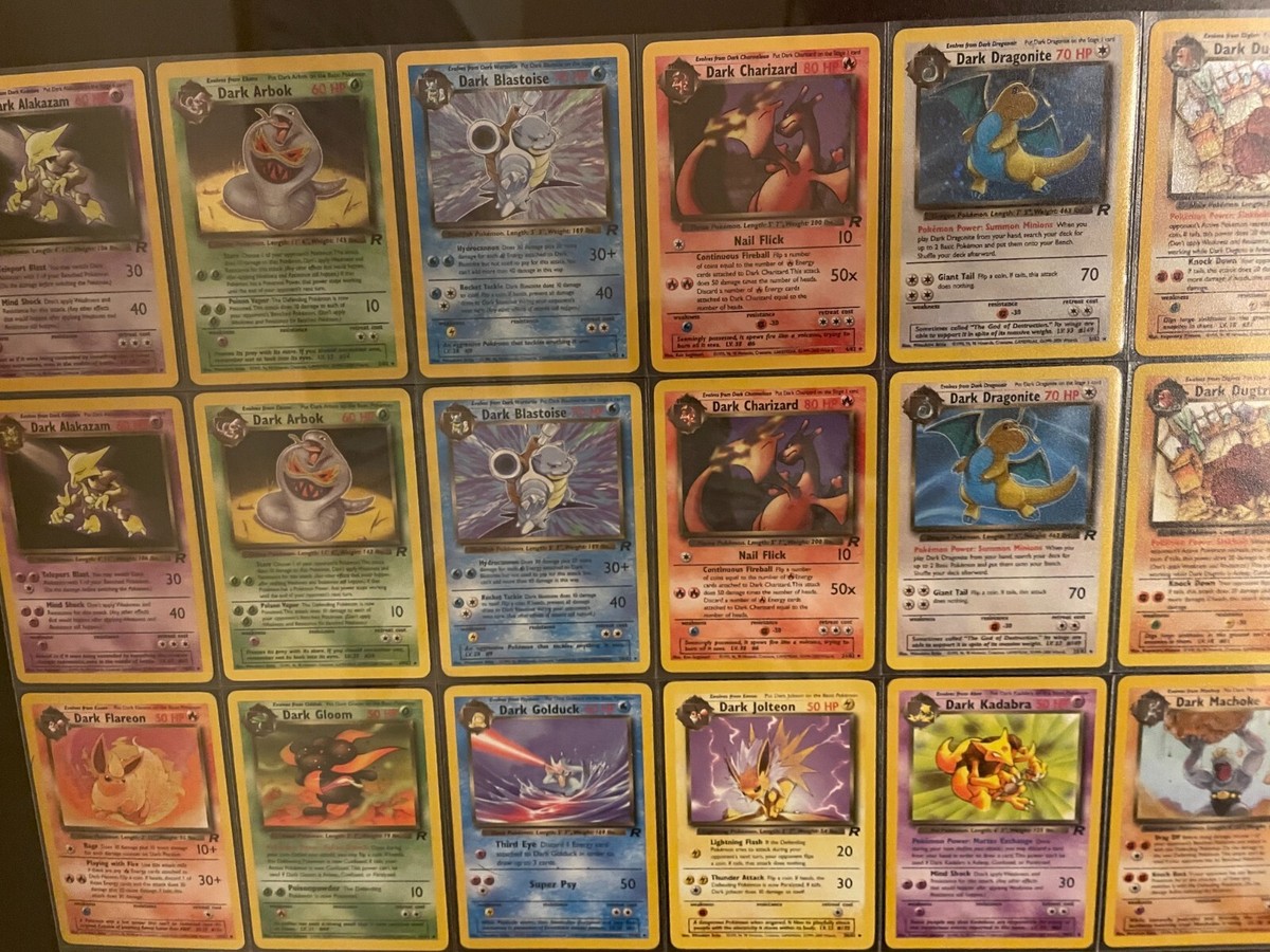 FRAMED ALL HOLOS Pokemon COMPLETE Original 151/150 AND Team Rocket COMPLETE 