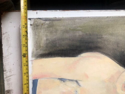 "Pintura al óleo moderna original Retrato de un niño pintado a mano arte 20""x 16"" - Imagen 8 de 8