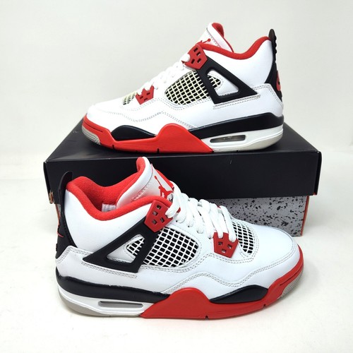 Nike Air Jordan 4 Retro Fire Red (2020) (GS) 4Y / 408452-160 - Picture 5 of 12