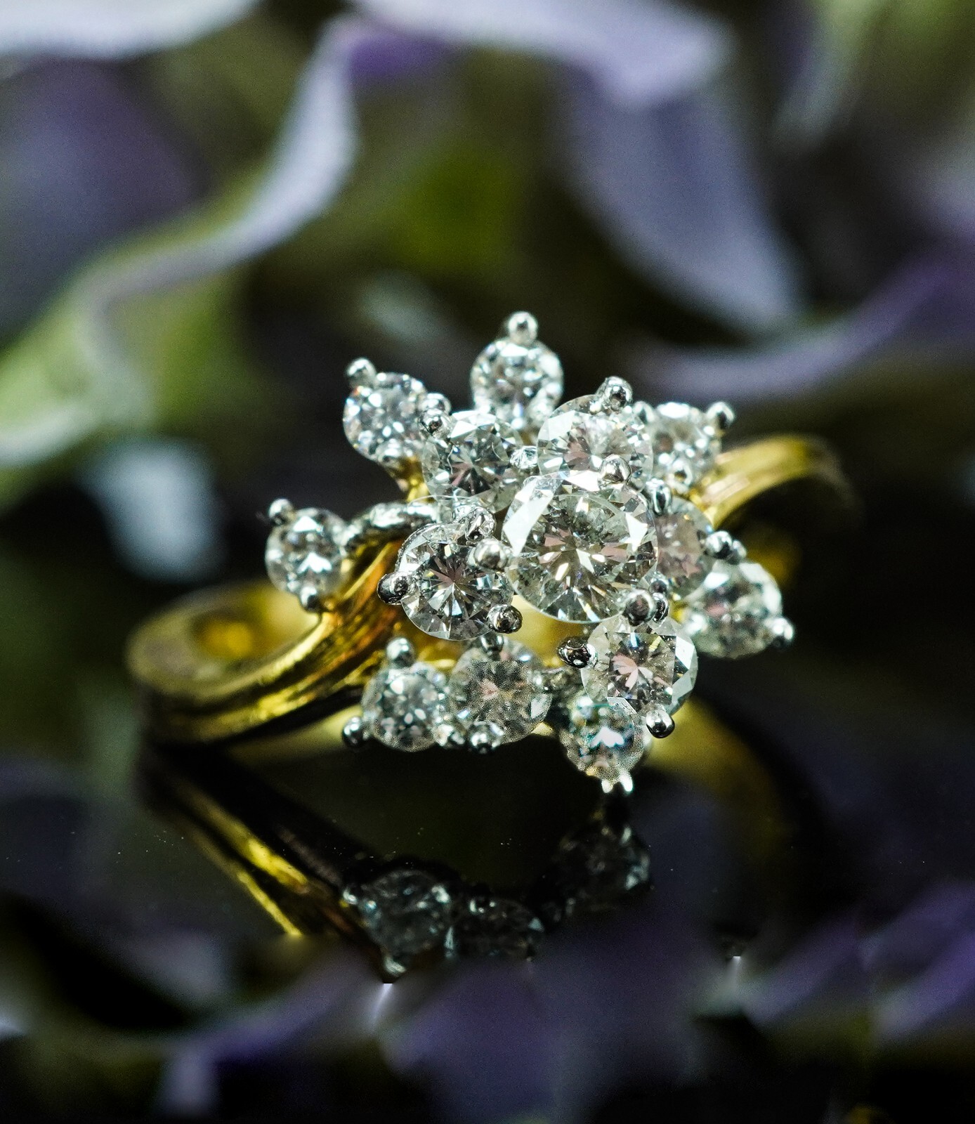 Kurt Wayne Diamond Ring 18K Gold Designer Signed … - image 1