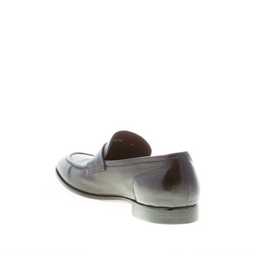 GREEN GEORGE scarpe uomo Mocassino classico artigianale penny pelle nero - Imagen 4 de 8