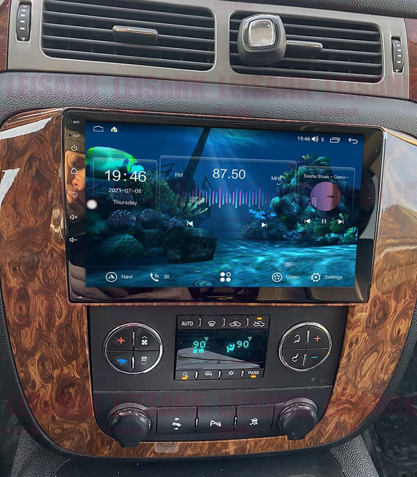 Android 14 Carplay Stereo For Chevy Tahoe Suburban 2007-2014 GPS Nav Radio Foto 2 de 4