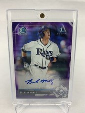 2017 Bowman 1st Chrome Draft Brendan McKay CDA-BM - Purple Parallel /250 Auto