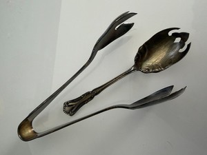 Zaramella Argenti Vintage Italian 925 PURE Sterling Silver Ice Tongs 6” 80g SEE!