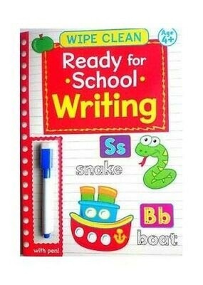 Brown Watson Wipe Clean Ready for School - Writing with Pen A4 Book The Fast
