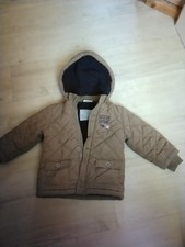 Topolino Kinder Winterjacke Jungen Größe 80 Braun mit Abnehmbarer Kapuze