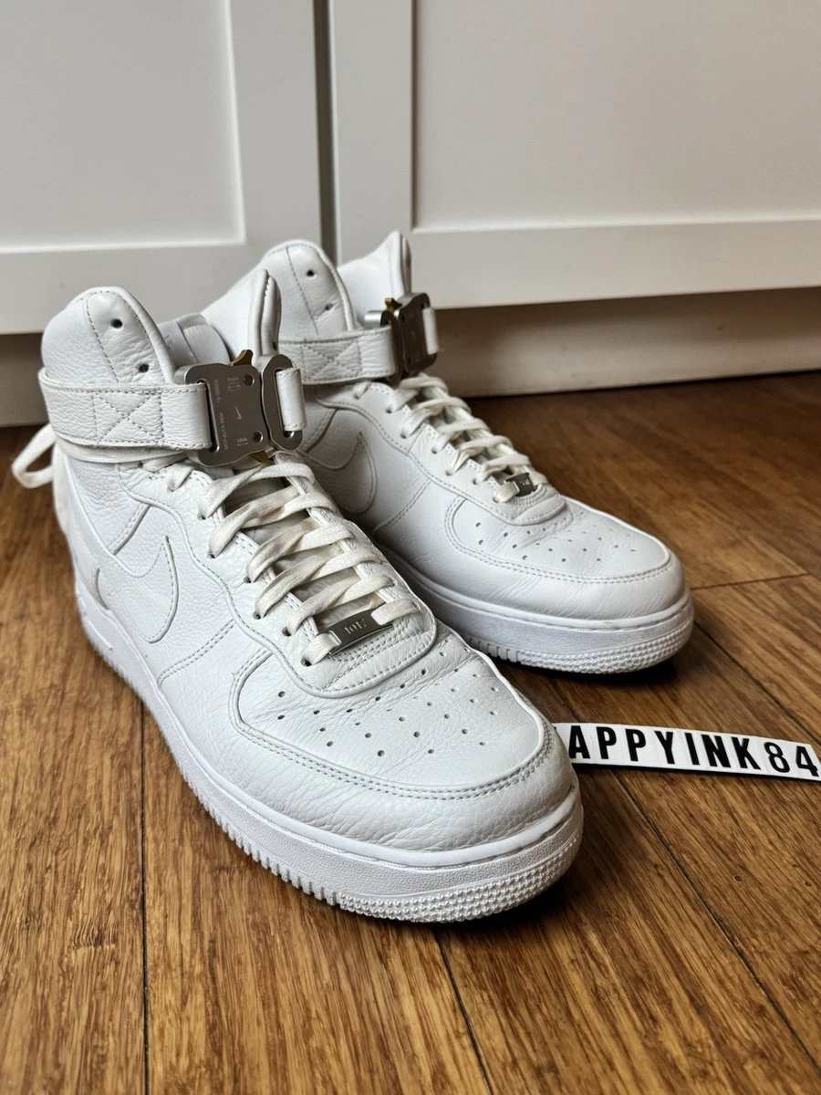 Nike 1017 ALYX 9SM x Air Force 1 High Triple White for Sale