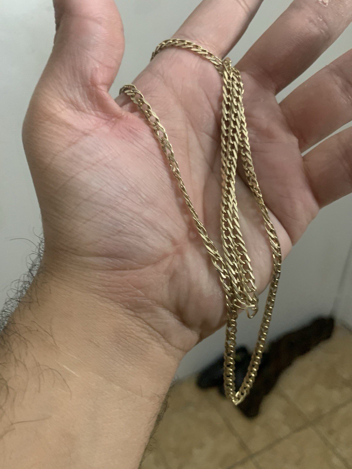 Solid Gold Real 10k Chain Unknown Design - image 5