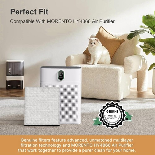 Morento HY4866 Genuine Air Purifer Replacement Filter High-Efficiency 2pc - Picture 4 of 11