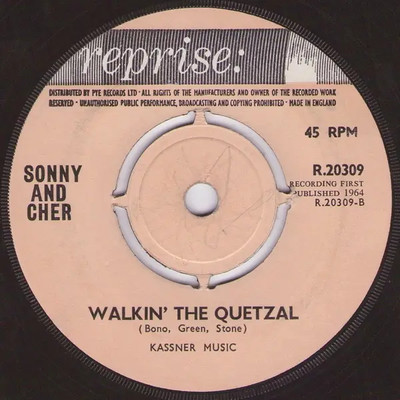 Sonny & Cher Baby Dont Go PUSH OUT CENTRE Vinyl Single 7inch Reprise Record