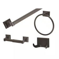 Millbridge 4-Piece Bathroom Hardware Kit in Oil Rubbed Bronze
