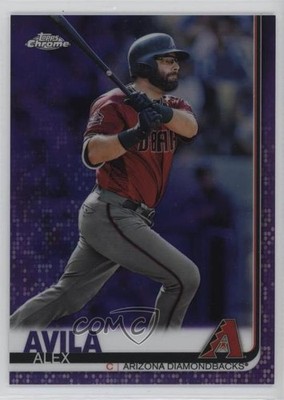 2019 Topps Chrome Purple Refractor 48/299 Alex Avila #34 k2j