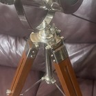 Vintage Floor Standing Spotlight Living Room Antique Decor Old Nautical Lamp — photo 8