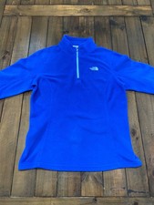 The North Face Fleece Womens Medium Blue Pullover TKA Glacier 1/4 Zip