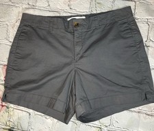 Old Navy Women  s Everyday Short Chino, Size 12, Mid-Rise, Gray/Grey